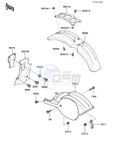 KX 500 A [KX500] (A2) [KX500] drawing FENDERS -- 84 A2- -