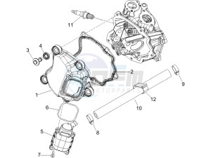 Beverly 250 Tourer (USA) USA drawing Cylinder head cover