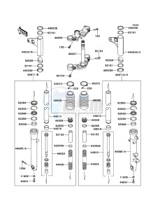 W800 EJ800AEF GB XX (EU ME A(FRICA) drawing Front Fork