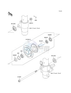 KX 85 A [KX85 MONSTER ENERGY] (A6F - A9FA) A9F drawing FRONT HUB