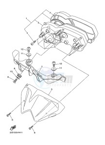 XJ6N 600 XJ6-N (NAKED) (B611 B612) drawing METER