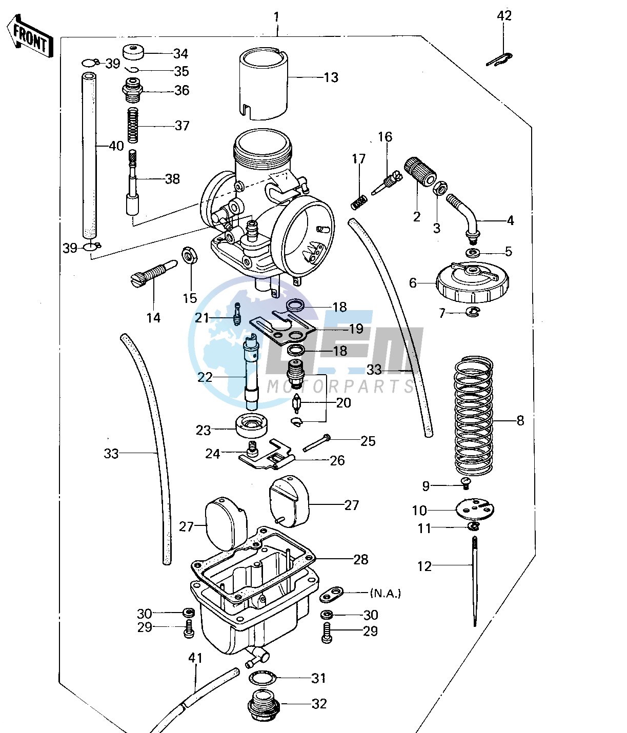 CARBURETOR -- 78-79 KX125-A4_A5- -