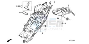 CB1000RA9 UK - (E / ABS MPH) drawing REAR FENDER