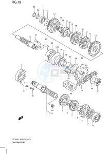 GZ250 (P3) drawing TRANSMISSION