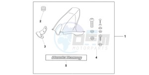 CBR1000RR9 Korea - (KO / MME SPC) drawing HUGGER CANDY TAHTIAN BLUE