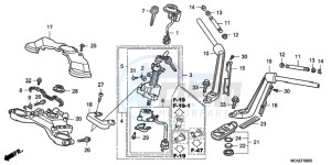 GL18009 SI / AB NAV - (SI / AB NAV) drawing HANDLE PIPE/TOP BRIDGE