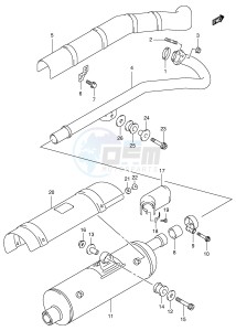 LT-F400 (P24) drawing MUFFLER