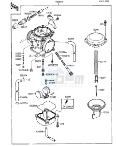 KSF 250 A [MOJAVE 250] (A1-A2) [MOJAVE 250] drawing CARBURETOR