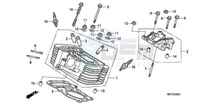 VT750C2F9 Australia - (U / KMH MME) drawing REAR CYLINDER HEAD