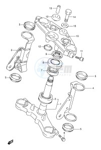 GS500 (E2) drawing STEERING STEM