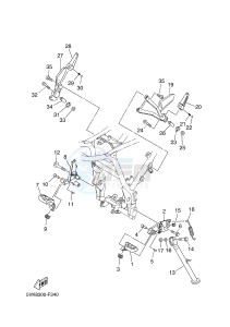 XT660X (10SC 10SC 10SC 10SC) drawing STAND & FOOTREST