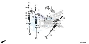 VT750SE Shadow E drawing CAMSHAFT/ VALVE (REAR)