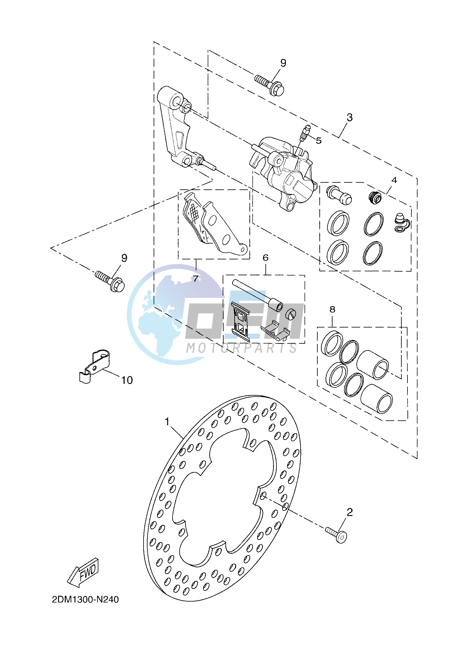 FRONT BRAKE CALIPER