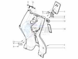 Typhoon 50 2t e3 (CH) Switserland drawing Front glove-box - Knee-guard panel