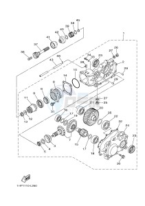 YFM700FWAD YFM70GPXH GRIZZLY 700 EPS (B1A1) drawing DRIVE SHAFT