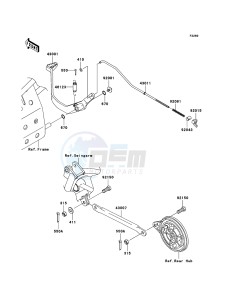 KLX110 KLX110A8F EU drawing Brake Pedal