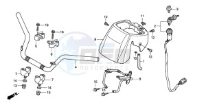 TRX350TM FOURTRAX drawing HANDLE PIPE