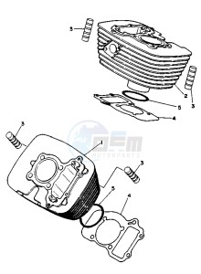 XV VIRAGO 250 drawing CYLINDER