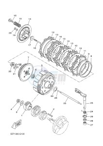 WR125X (22B8 22B8 22B8) drawing CLUTCH