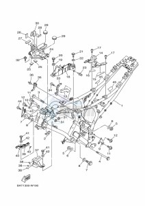 MT-07 MTN690-U (BHH4) drawing FRAME