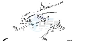 TRX250X9 Australia - (U) drawing PEDAL/STEP