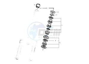 Runner POGGIALI 50 drawing Steering bearing ball tracks