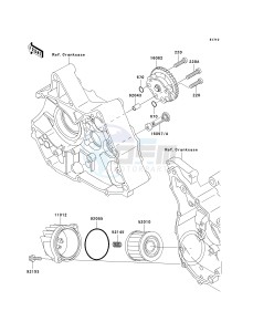 KLX 110 A (A1-A4) drawing OIL PUMP