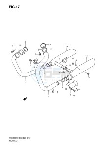 VS1400 (E3-E28) INTRUDER drawing MUFFLER