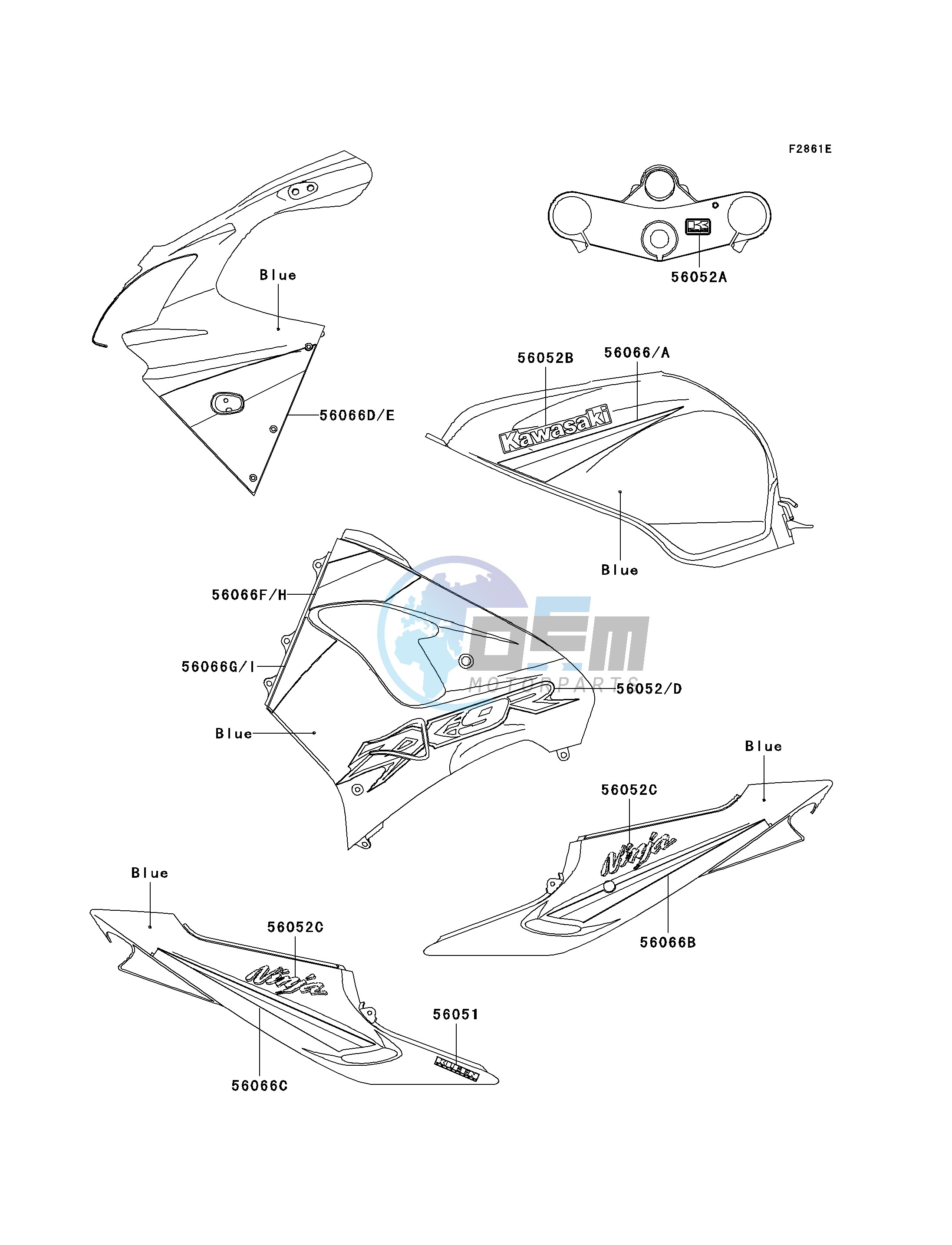 DECALS-- BLUE- --- CN- --- ZX900-F2- -