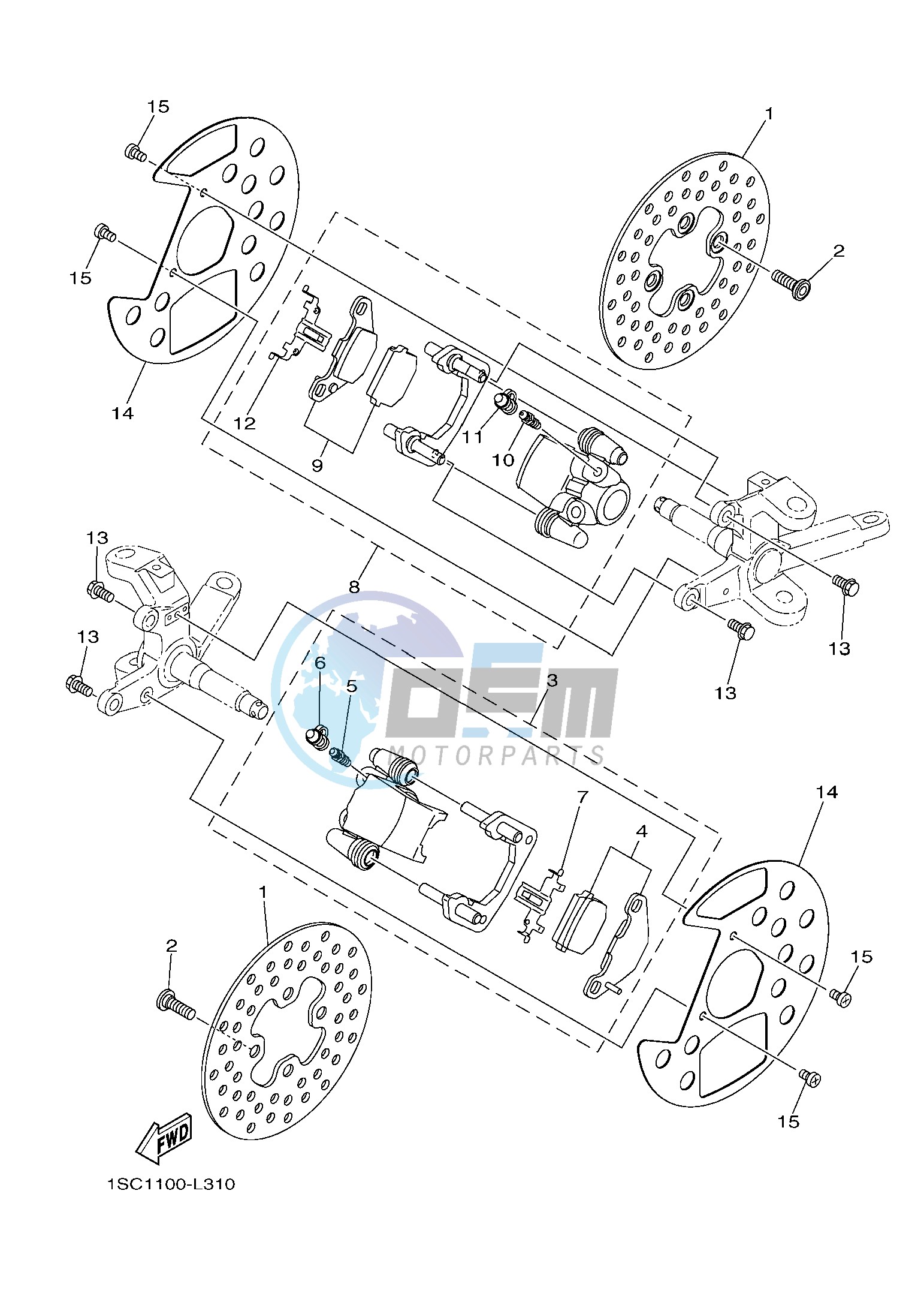 FRONT BRAKE CALIPER