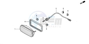 TRX350FM FOURTRAX 350 4X4 drawing TAILLIGHT