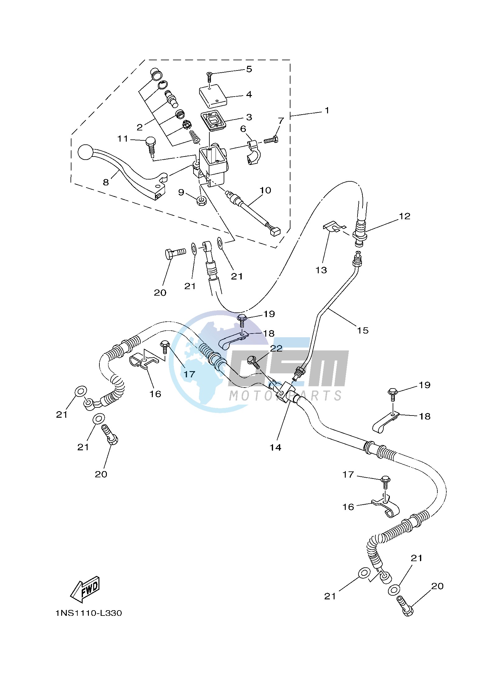 FRONT MASTER CYLINDER