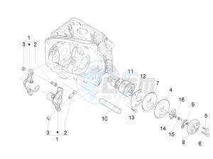 S 150 4T 2V ie E3 College drawing Rocking levers support unit