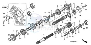 CBF1000SA France - (F / ABS CMF) drawing TRANSMISSION