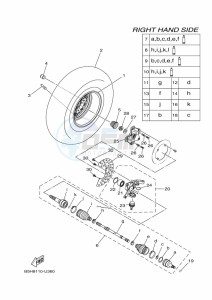 YXZ1000E YXZ1000R (B5JD) drawing FRONT WHEEL 2