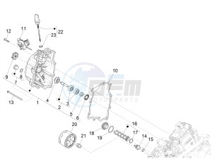 GTV 300 HPE SEI GIORNI IE E4 ABS (APAC) drawing Flywheel magneto cover - Oil filter