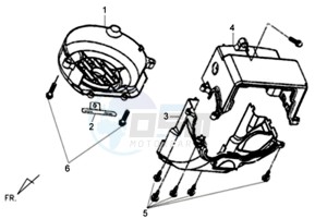 X'PRO 50 45KMH (L8) EU EURO4 drawing VENTILATION HOUSE