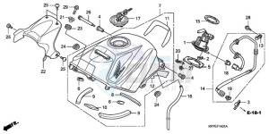 CBR125RWA Germany - (G / WH) drawing FUEL TANK (CBR125RW7/RW9/RWA)