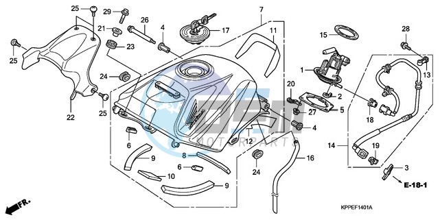 FUEL TANK (CBR125RW7/RW9/RWA)