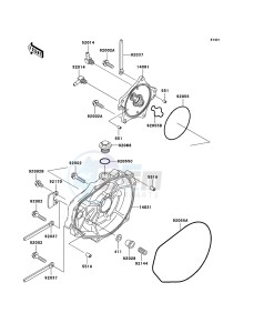 JET SKI 900 STX JT900E6F FR drawing Engine Cover(s)