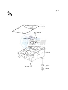 EX 650 C [NINJA 650R] (C9F) C9F drawing OIL PAN