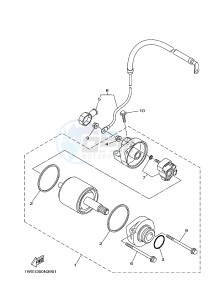 MT07A MT-07 ABS 700 (1XB5 1XB7) drawing STARTING MOTOR