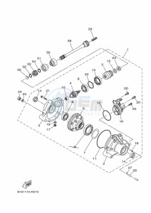 YFM700FWB KODIAK 700 (B6KJ) drawing FRONT DIFFERENTIAL