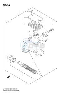 LT-R450 (E28-E33) drawing FRONT MASTER CYLINDER