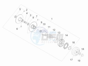 MP3 300 ie lt MP3 300 ie lt Sport drawing Driven pulley