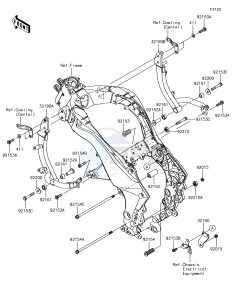 VERSYS 1000 KLZ1000BHF XX (EU ME A(FRICA) drawing Engine Mount