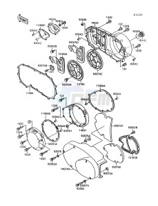 VN 1500 A [VULCAN 1500] (A10-A13) [VULCAN 1500] drawing ENGINE COVER-- S- -