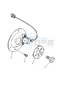 XJ S DIVERSION 600 drawing PICK UP COIL-GOVERNOR