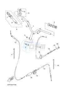 YN50 OVETTO (2APG) drawing STEERING HANDLE & CABLE