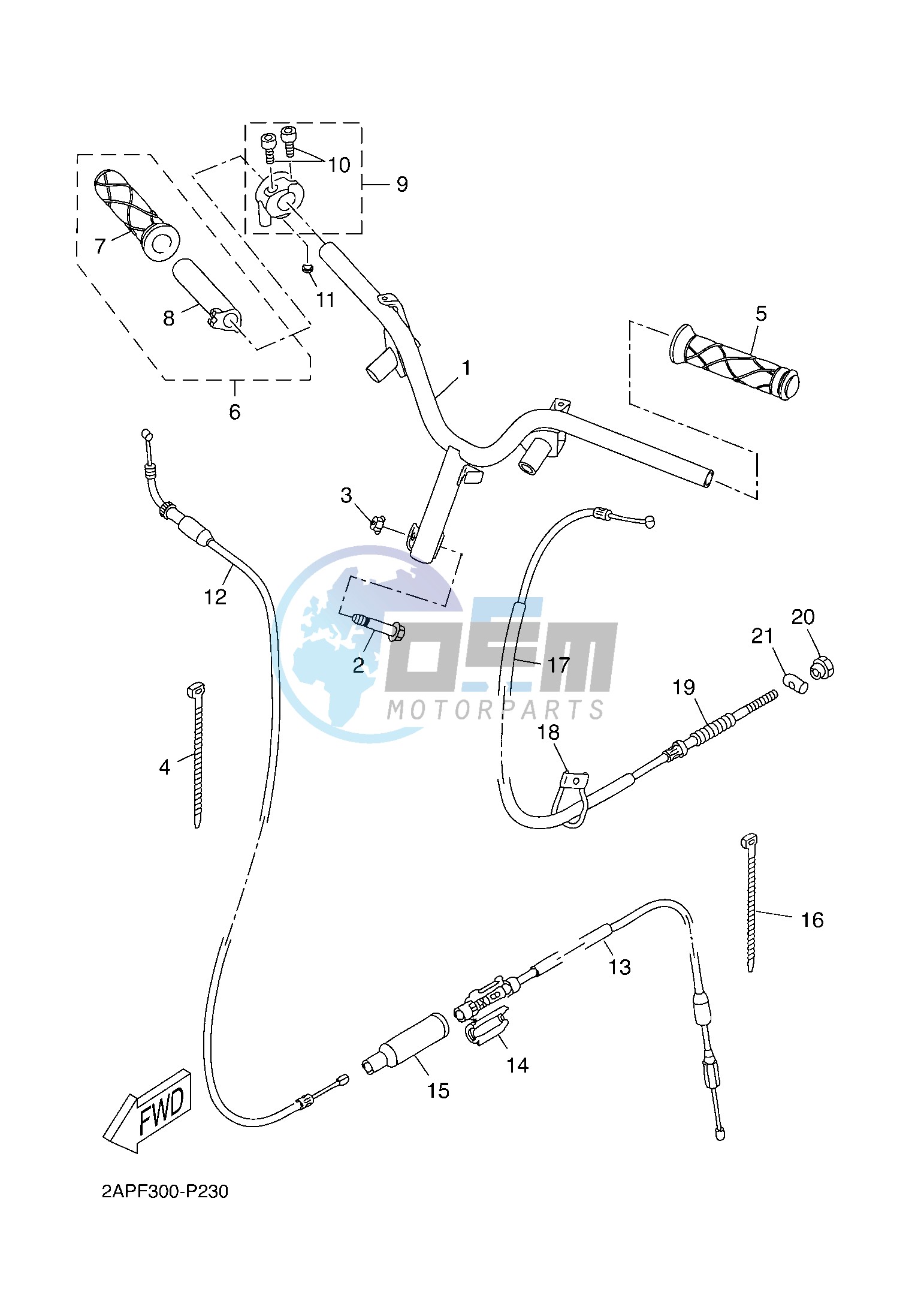 STEERING HANDLE & CABLE